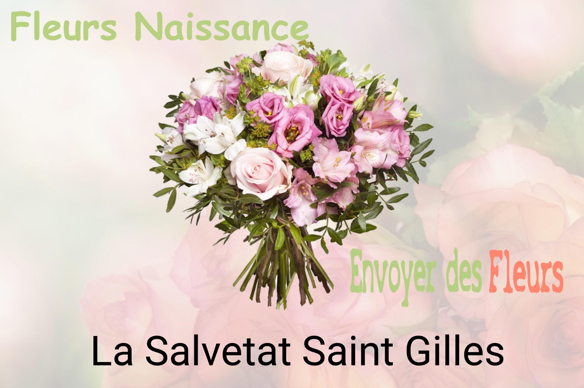 Bouquet de fleurs de naissance livré à La Salvetat-Saint-Gilles